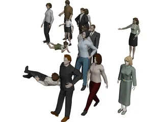 People Person Collection 3D Model 3D Preview