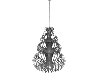 Iron Chandelier 3D Model