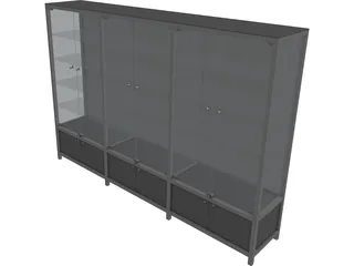 Glass Cabinet 3D Model