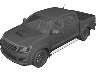 Toyota Hilux Double Cab (2011) 3D Model