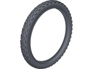 Tyre Bicycle 3D Model 3D Preview