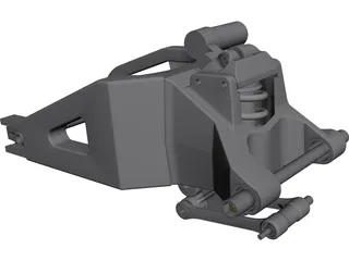 Honda CBR600RR Swingarm CAD 3D Model