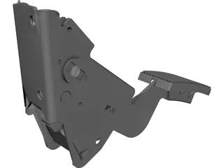 Brake Pedal CAD 3D Model