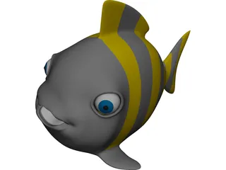 Fish Cartoon 3D Model