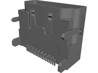 HDMI Connector CAD 3D Model