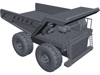 Caterpillar Mine Truck CAD 3D Model