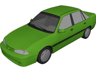 Daewoo Racer GTi 3D Model 3D Preview