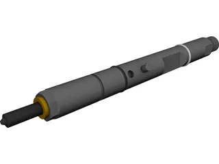 Bosch Diesel Fuel Injector CAD 3D Model