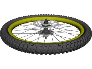 MTB Wheel 3D Model