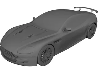 Aston Martin DB9 CAD 3D Model
