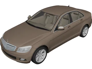 Mercedes-Benz C-Class (2008) 3D Model