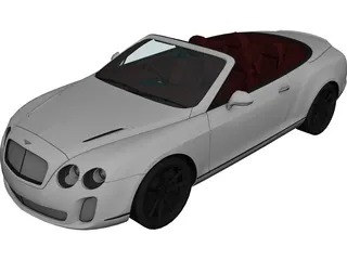 Bentley Continental GT Supersports Convertible (2011) 3D Model