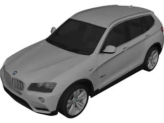 BMW X3 F25 (2011) 3D Model 3D Preview