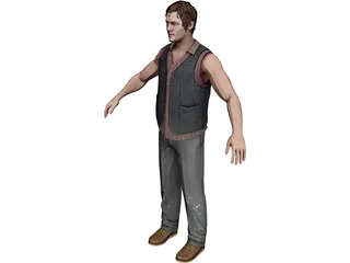 Daryl Dixon 3D Model