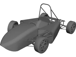 Formula SAE Prototype Car CAD 3D Model