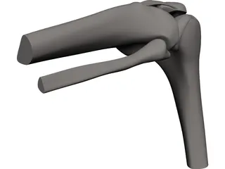 Knee Joint Human CAD 3D Model