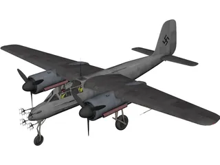 Focke-Wulf TA154 Night Fighter 3D Model