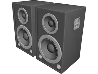 EAX-3000 Speakers 3D Model