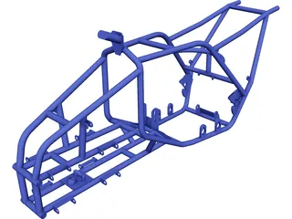 Frame ATV Chassis CAD 3D Model