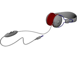 Senheisser Headphones CAD 3D Model