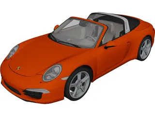 Porsche 911 Targa 4 (2015) 3D Model 3D Preview