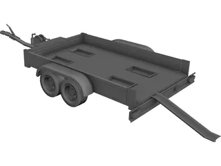 Bike Trailer 3D Model