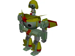 Keroro Robo Mk-II CAD 3D Model