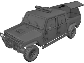 Jeep Agrale C.I.T (Cash in Transit) 3D Model