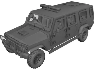 Jeep Agrale Double Cab 3D Model 3D Preview