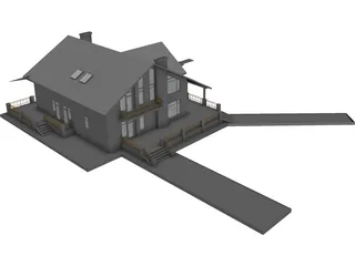 Living House 3D Model