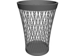 Trash Can 3D Model 3D Preview