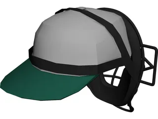 Baseball Catcher Mask 3D Model 3D Preview