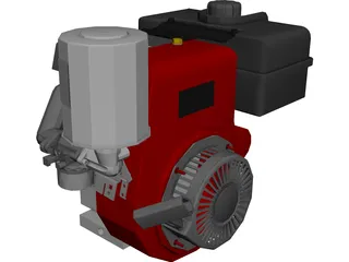 Engine Tecumseh 4-Stoke 3D Model