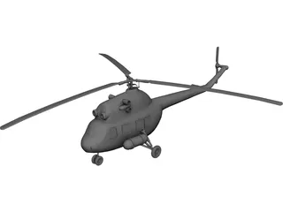 Mil Mi-2 Hoplite 3D Model