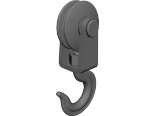Hook and Pulley 3D Model