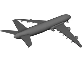 Boeing 744 Qantas 3D Model