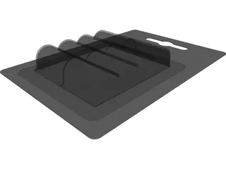 Battery Blister Pack 3D Model 3D Preview