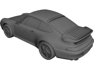 Porsche 911 993 Turbo (1995) 3D Model