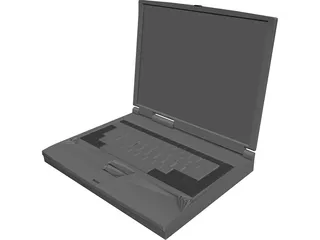Notebook Toshiba 3D Model