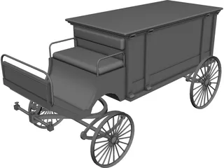 Horsedrawn Hearse 3D Model