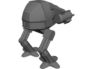RoboCop Cyborg 3D Model 3D Preview