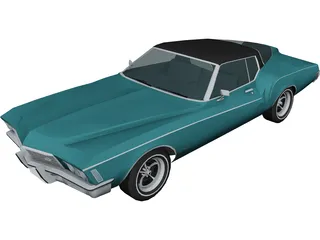 Buick Riviera Boattail (1972) 3D Model