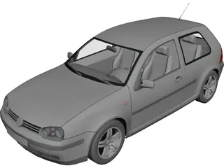Volkswagen Golf IV (3 doors) 3D Model