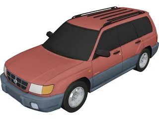 Subaru Forester (1997) 3D Model 3D Preview