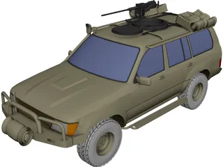 Toyota LC100 Security Escort Vehicle 3D Model