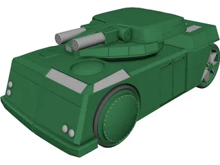 Wheeled APC 3D Model