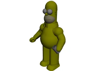 Simpsons Homer 3D Model 3D Preview