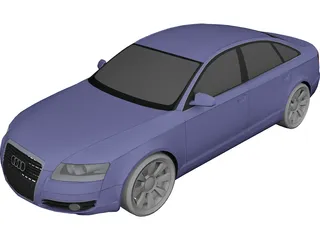 Audi A6 (2004) 3D Model 3D Preview