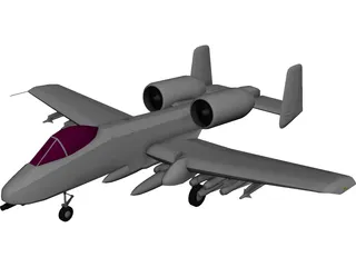 A-10 Warthog 3D Model