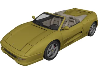 Ferrari F355 Spider 3D Model